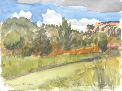 BCD_Upper Chama R. Ponderosa Campground_watercolor_5.5x7_web
